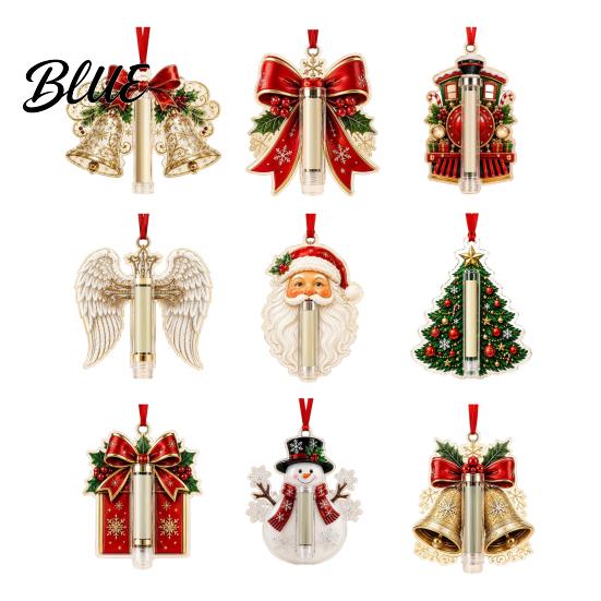 Reusable Cash Present Container Christmas Gift Ornament, Acrylic Money Holder, Funny Xmas Creative Ornament Tree/Bow/Santa/Bell Shaped Hanging