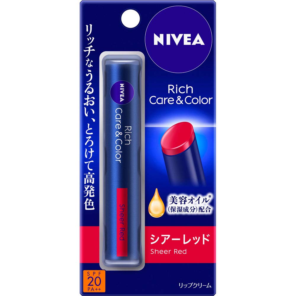 Nivea Rich Care and Color Lip Sheer Red 2g