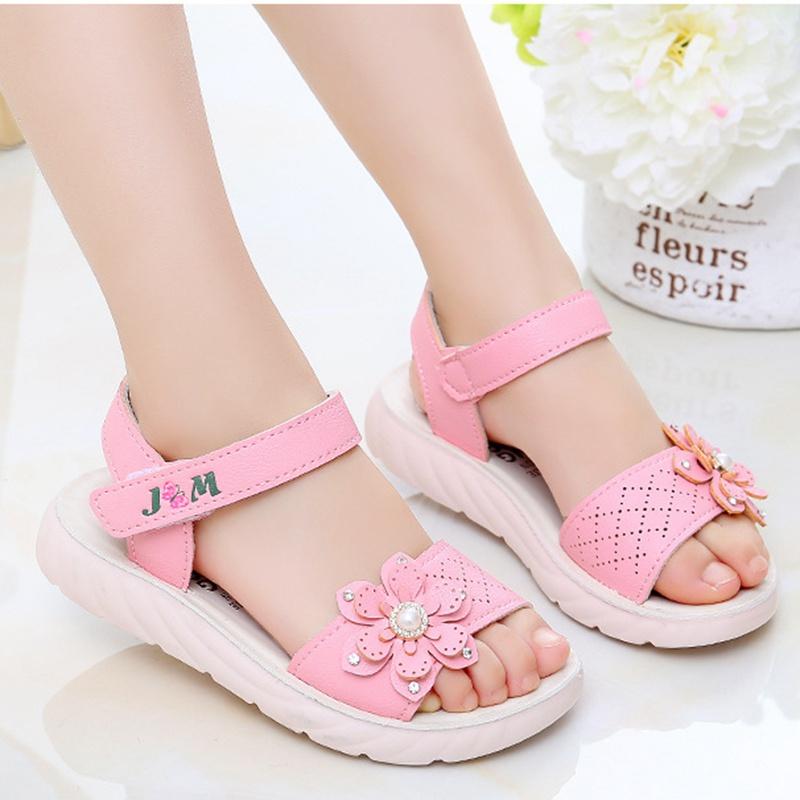 Children's Sandals Summer New Girls Sandals Sports Beach Shoes Baby Shoes