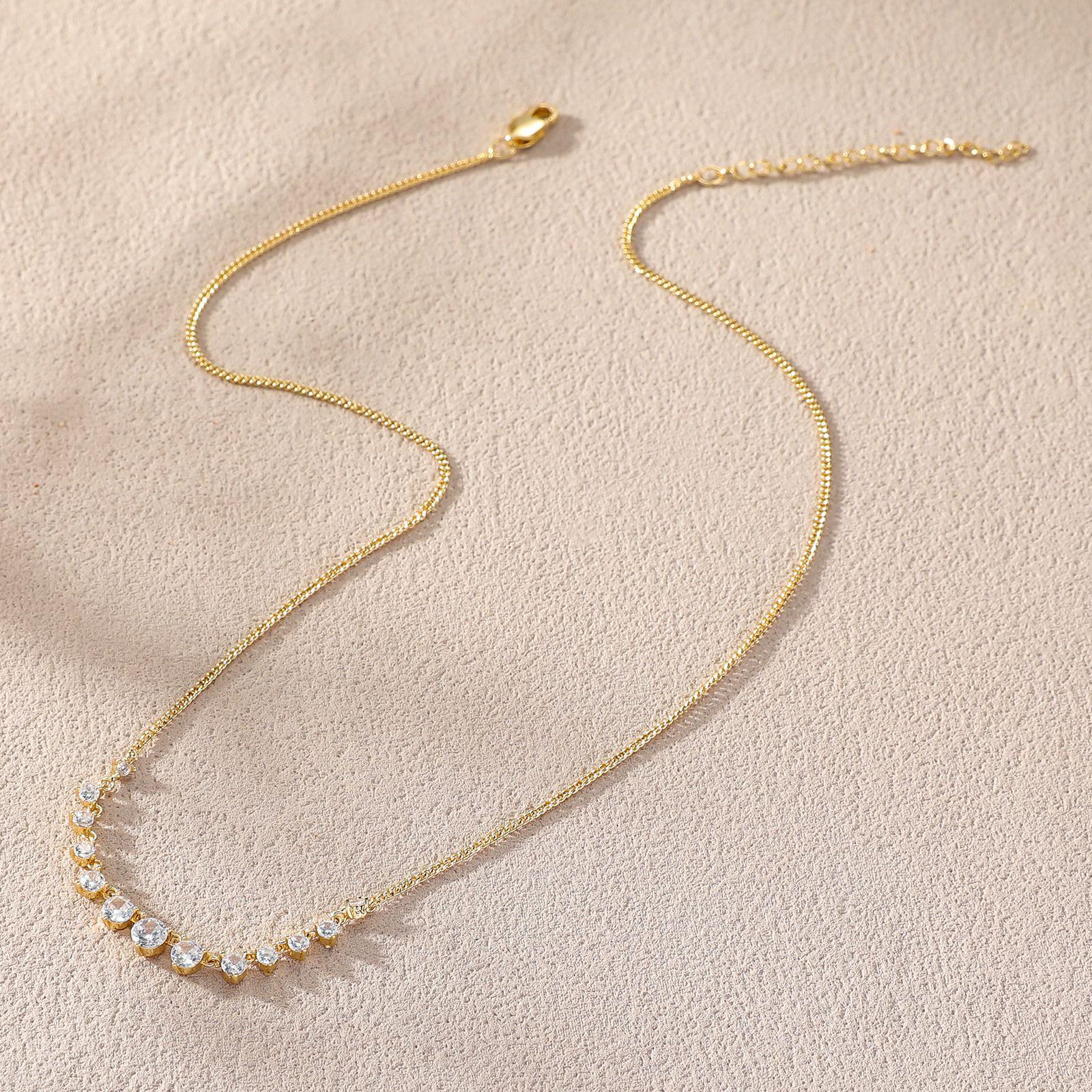 Стильный теннисный кулон-ожерелье с цирконами для женщин - Модный дизайн 2025