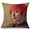 Beautiful Woman Self Portrait Art Sofa Throw Pillow Case Sexy Oil Painting Chair Decoration Square Cushion Cover Cojines