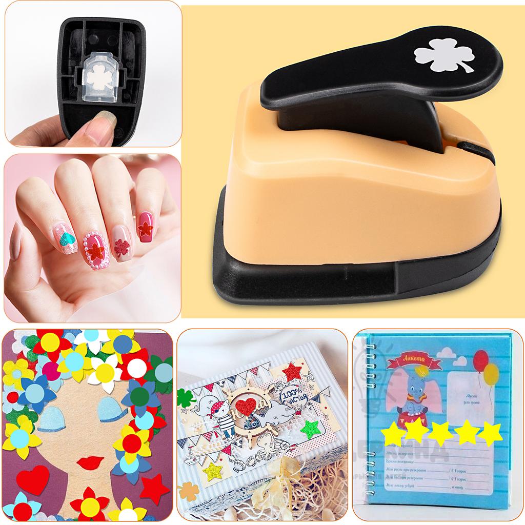 5 pcs Paper cutter for crafts Hole Puncher Punches Tool Set Circle Flower Paper Shapes Hole for card making custom scrapbook