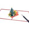 Anniversary Gifts Postcard 3D Pop Up Santa Cards for Memorable Greetings and Invitations