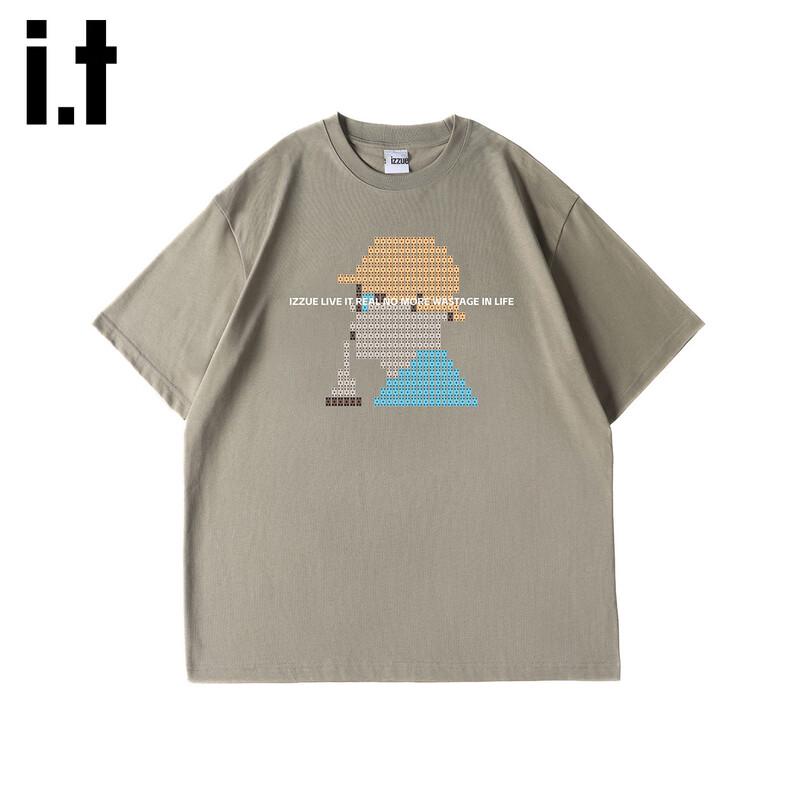 Izzue:it Men's Loose Fit Printed Round Neck T-Shirt