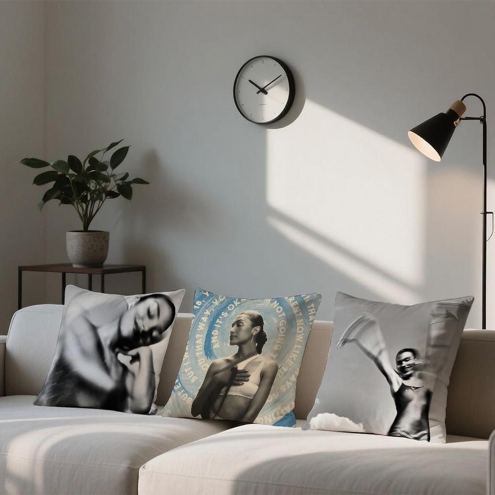 Singer O-Olivia Dean The Art of Loving Cushion Cover Square Sofa Cushion Cover Casual Skin-Friendly Comfortable Pillow Cover