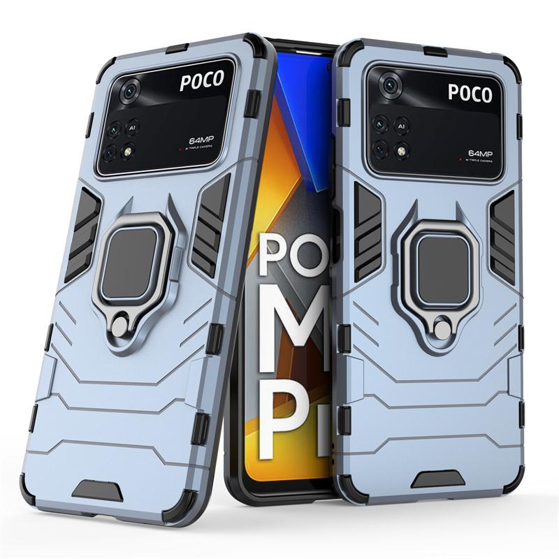 

For Cover Xiaomi Poco M4 Pro 4G Case For Poco M4 Pro 4G Capa Shockproof Holder Magnetic Cover For Poco X3 M3 F3 X4 Pro 5G Fundas For Poco M4 Pro 4G