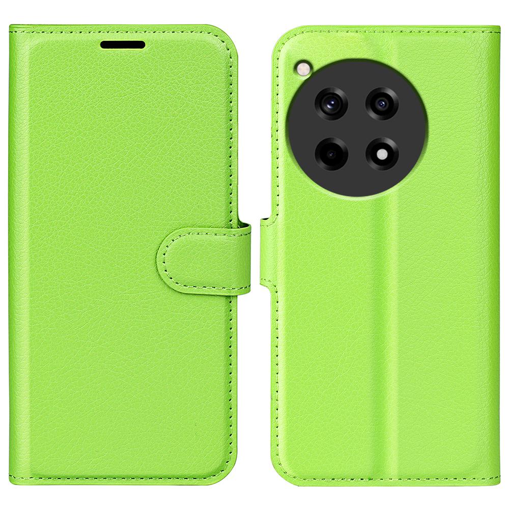 For OnePlus 12R 5G/Ace 3 5G Case Litchi Texture Leather Wallet Flip Cover