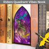 Dragon Bookend Wooden Shelf Decor Fantasy Style Book Holder for Readers Natural Wood Study Room Decoration Gifta