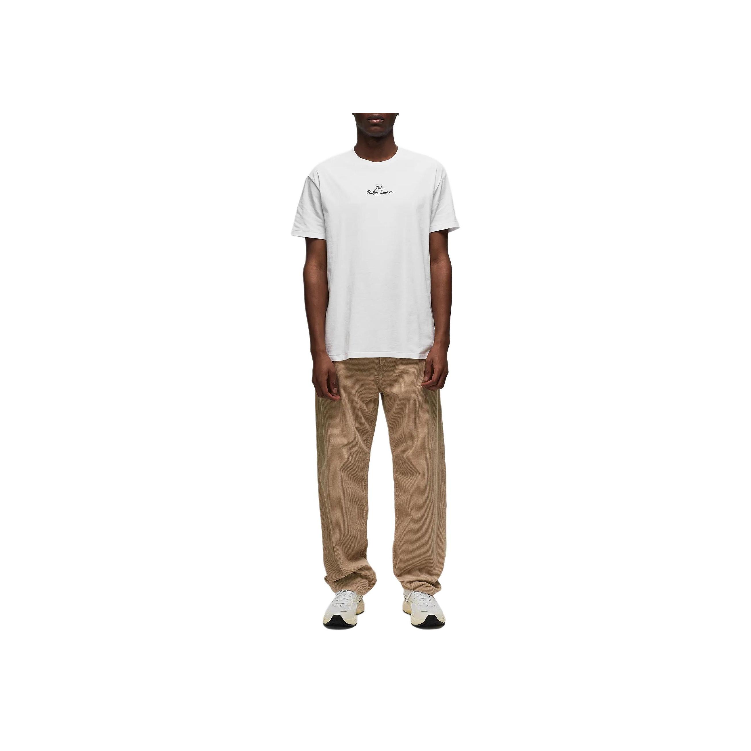 Мужская футболка Polo Ralph Lauren с однотонным принтом логотипа с коротким рукавом топ 710936585002 S 9130₽