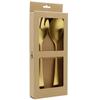 Spoon Long Cutlery For Salad Fork Spoon Set 2 Pieces Gold