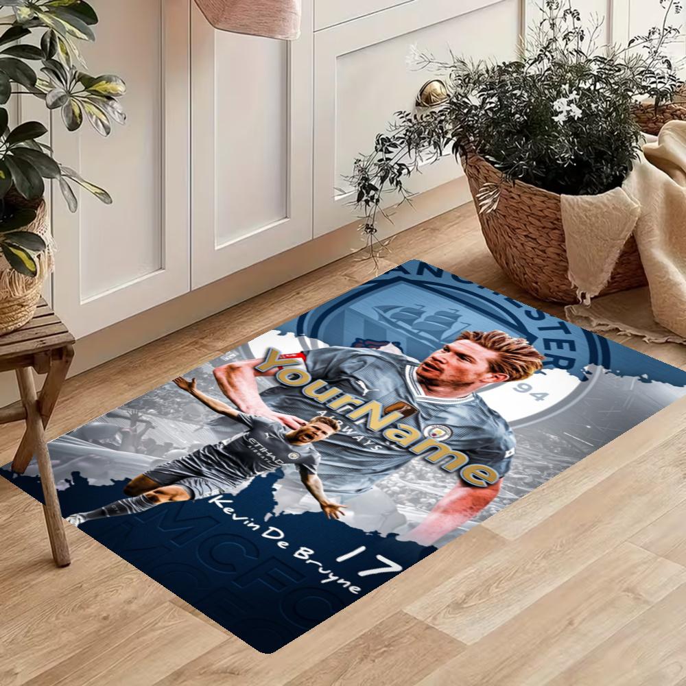 Manchester City Customize Your Name Kitchen Rug Runner Rug Laundry Mat Hallway Entryway The Best Gift Choice