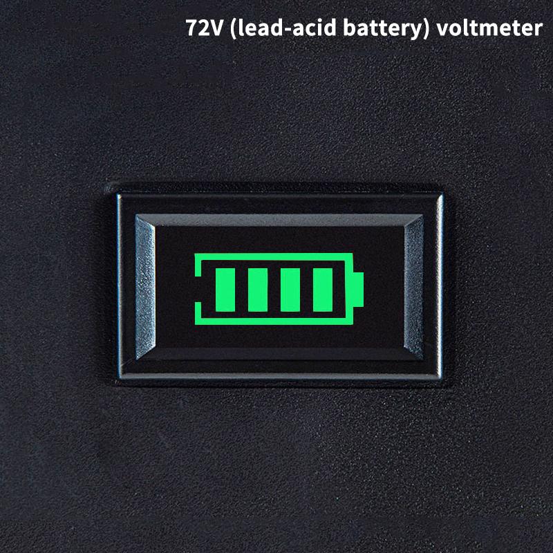 Two-Line Electric Vehicle Voltage Meter, Battery, Battery Charge Percentage Display Meter
