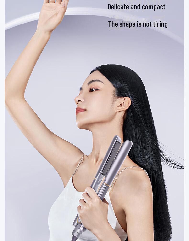 Kangfu Portable Straight & Curling Iron with Large Curl and Negative Ion Hair Care for Long-lasting Styling