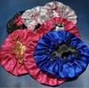 Best Selling Satin Double Lined Silk Bonnet With Custom Logo Reversible Hair Satin Sleep Cap Bonnets