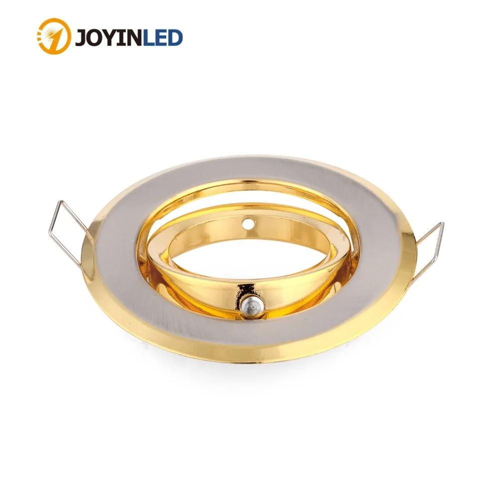 Modern Golden Metal Frame Trim Kits Recessed Ceiling Lights Gu10 Fitting Round MR16 GU10 Led Spotlight Bulb Holder Frame