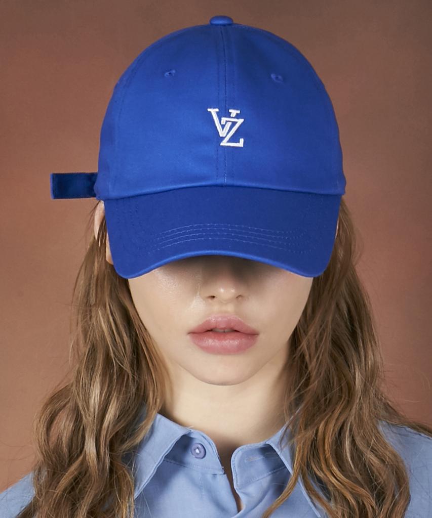 Bajal Monogram Soft Oversized Ball Cap Blue