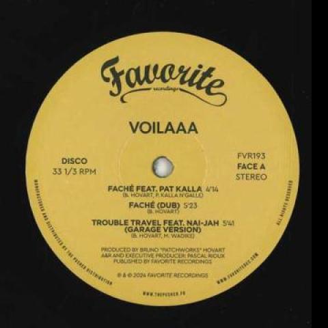 

12inch Record VOILAAA Fache FVR193 Favorite 2024 France SoulFunk