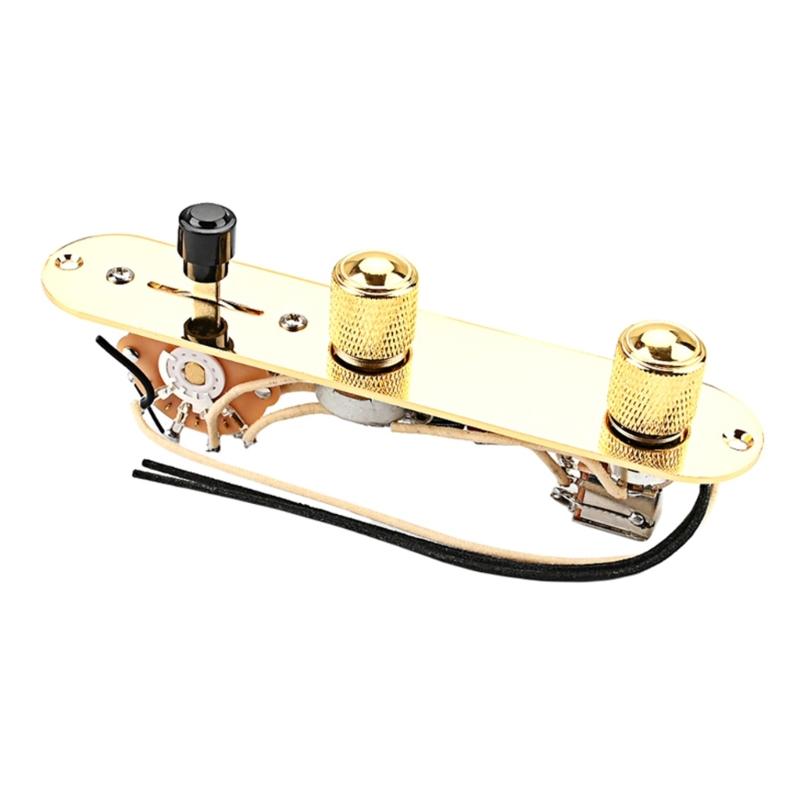 3 Way Guitar Control Plate Mounting Plate with Screws Compatible with Standard Style Electric Guitar Parts Replacement