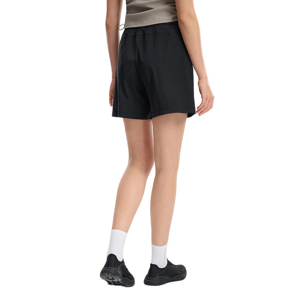 Fila Fitness Mid Waist Solid Color Elastic Casual Shorts Women shorts A11W621804F-BK