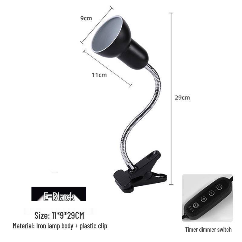 Reptile Basking Lamp with UVB, Smart Timer & Calcium Supplement for Turtles and Lizards