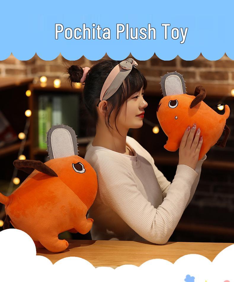 Chainsaw Man Pochita Plush Pillow - Cosplay Toy Figure of Chainsaw Dog Devil