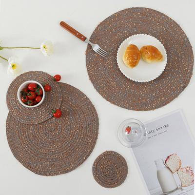 Elegante Sottobicchiere Decorativo Resistente al Calore con Colore Inalterabile da Tavolo Intrecciato per Tazza da Bere Forniture per la Casa Sottopiatto