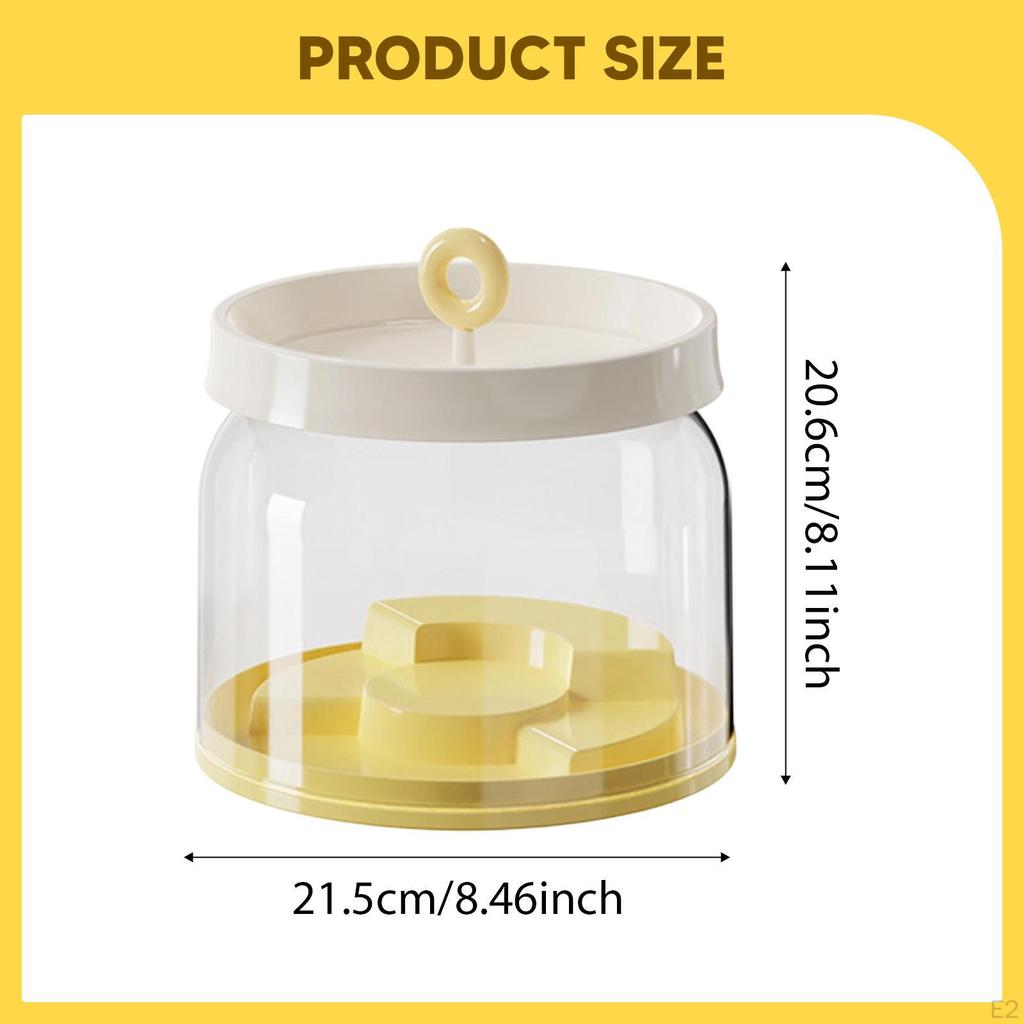 Clear Figure Display Case Stand Dustproof Elegant Protection Countertop Showcase Container