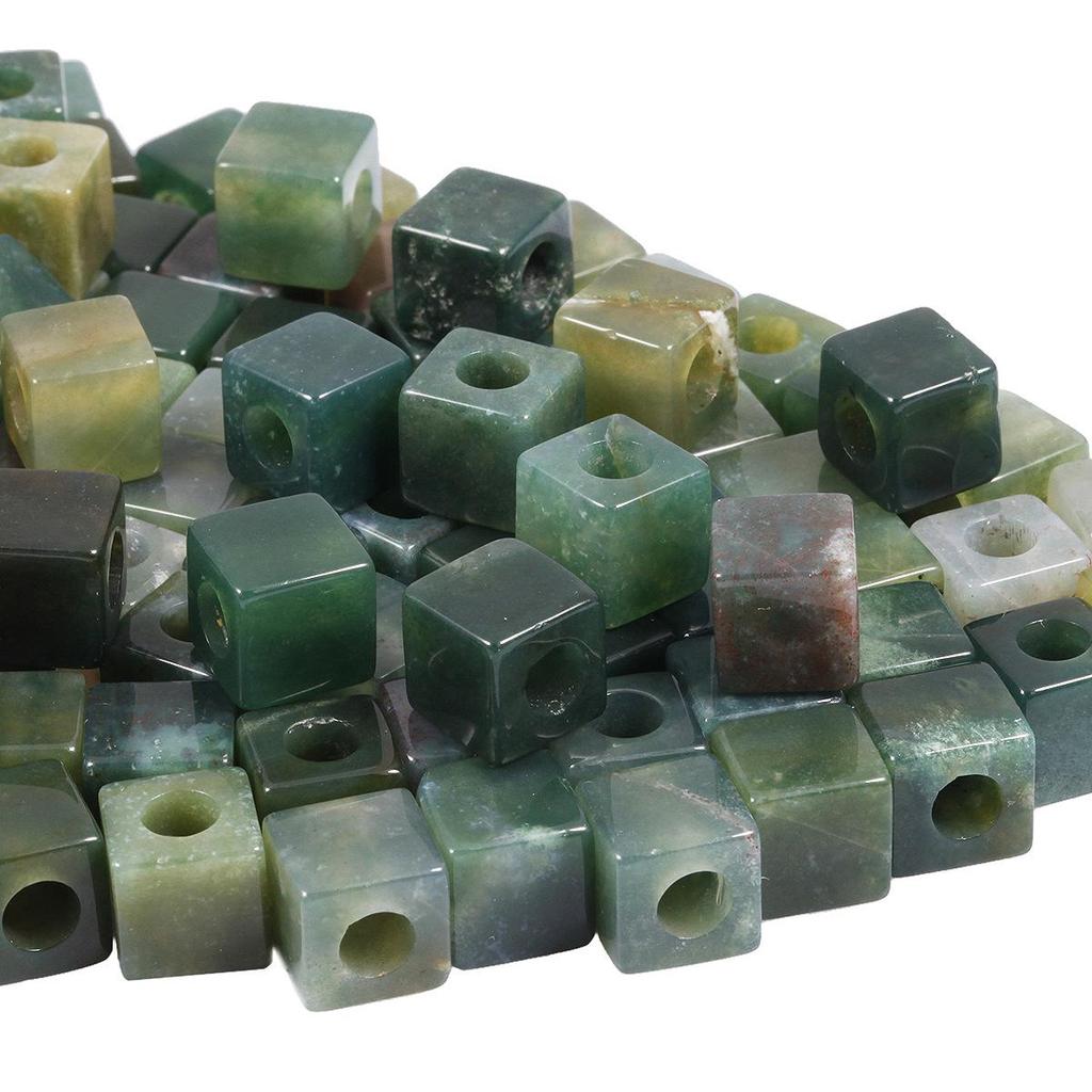 10mm Natural Crystal Raw Stone Cube Beads for DIY Jewelry & Clothing Accessories