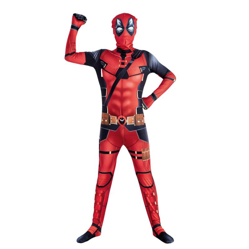 Deadpool Einteiler Bodysuit Kostüm für Kinder & Erwachsene - Halloween Cosplay Outfit