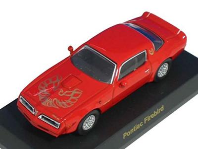 Kyosho USA Sports Car Mini Car Collection 1 Pontiac Firebird Trans Am Eagle Mask 1977 Red 1/64