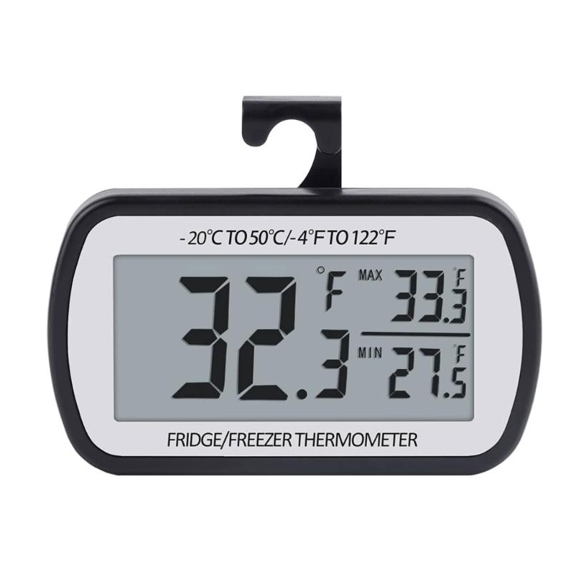 Wasserdichtes Kühlschrank-Temperaturgerät Mit Magnetischer Befestigung Hoher Niedriger Gradanzeiger Für Kühlbox Und Kühlschrank Großer Bildschirm