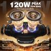 120W MAX 70W RMS Bluetooth Speaker with Deep IPX6 Waterproof and Dustproof Wireless High Portable Wireless Outdoor 42 Hours Continuous Call Power