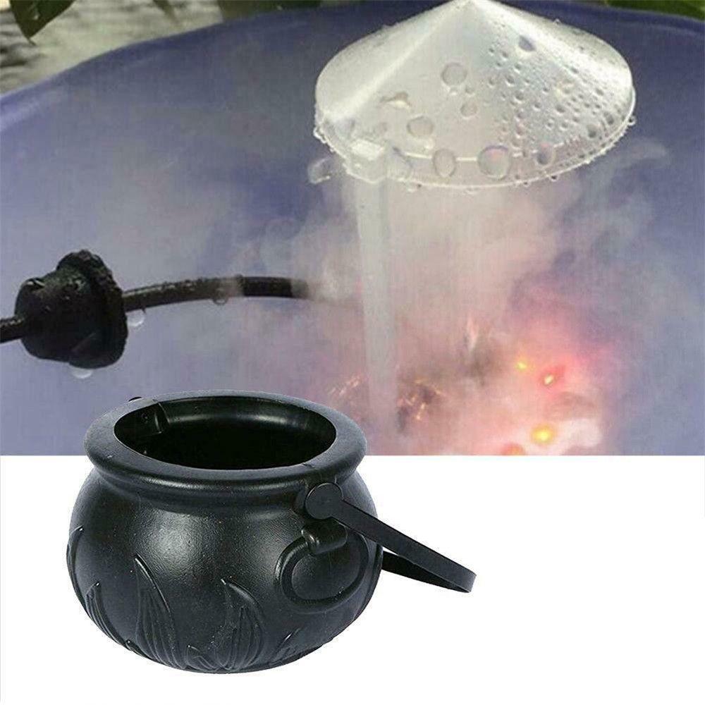 Plastic Halloween Decoration Mist Smoke Fog Witch Barrels Halloween Cauldron Skull Jar Party Prop