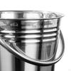 Ice Bucket Beer with Handle Metal Pail Beverage Tub for Family Gatherings Bar Accessories