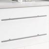 Handle 2 pcs Silver 500 mm Steel