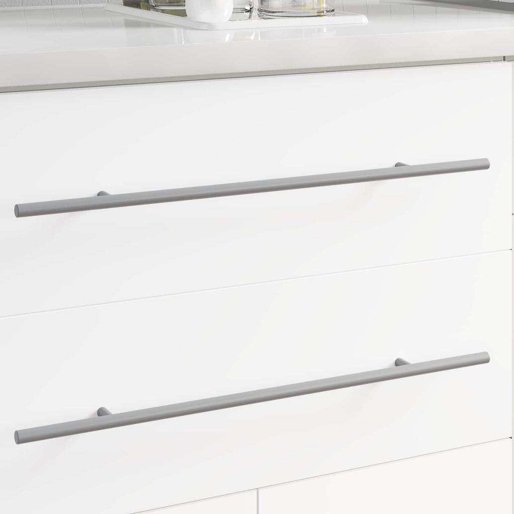 Handle 2 pcs Silver 500 mm Steel