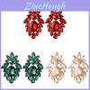 Chic Geometric Alloy Drop Earrings With Glittering Accents For Women