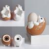 Ceramic Hedgehog Shape Eggs Holder Cup For Breakfast Fun Family Moment Multifunction Succulents Pot Bonsais Planter