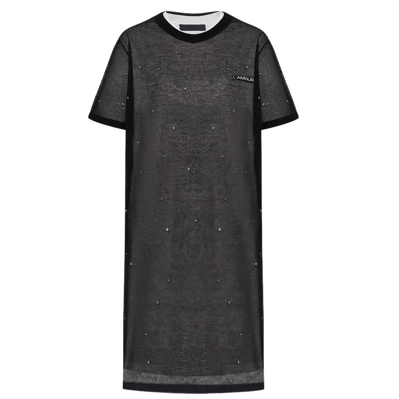 

MO&Co. Вязаный костюм-двойка с ручной вышивкой бисером XS 155