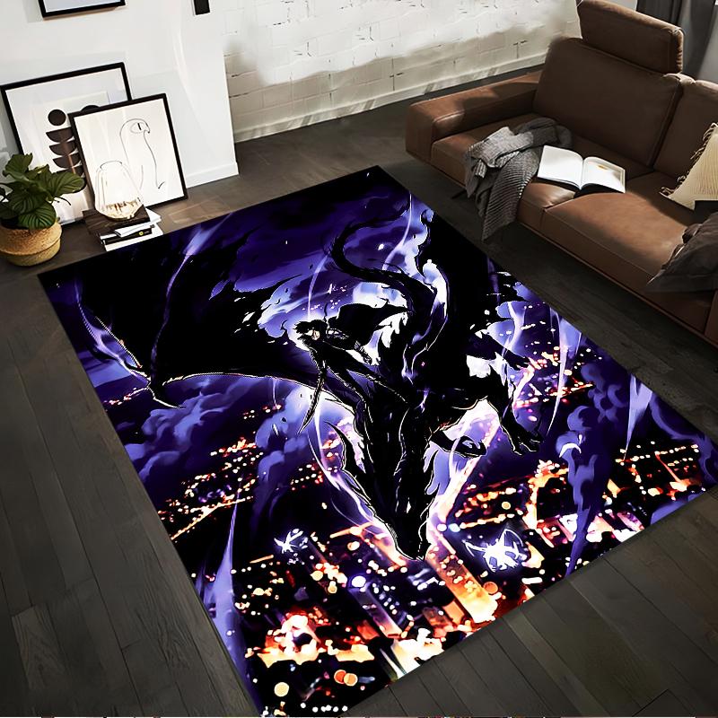 

Fantasy Dragon Night City Scene Carpet With Glowing Purple Light Suitable for use as an anti-slip for living room bedroom sofas 40x60cm( 15x23in )