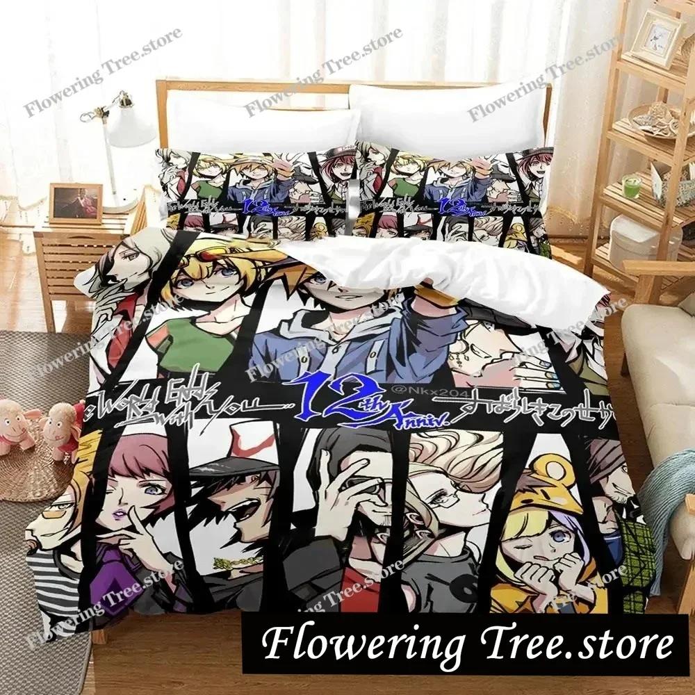 Anime The World Ends with You Neku Sakuraba Bedding Set Duvet Cover Bed Set Quilt Cover Pillowcase Comforter King Queen Size