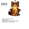Decorative Resin Crafts Lighted Vintage Patchwork Ghost Door Hanger, Rustic Farmhouse Figurine, LED Light Up Realistic Figurine Halloween Spooky