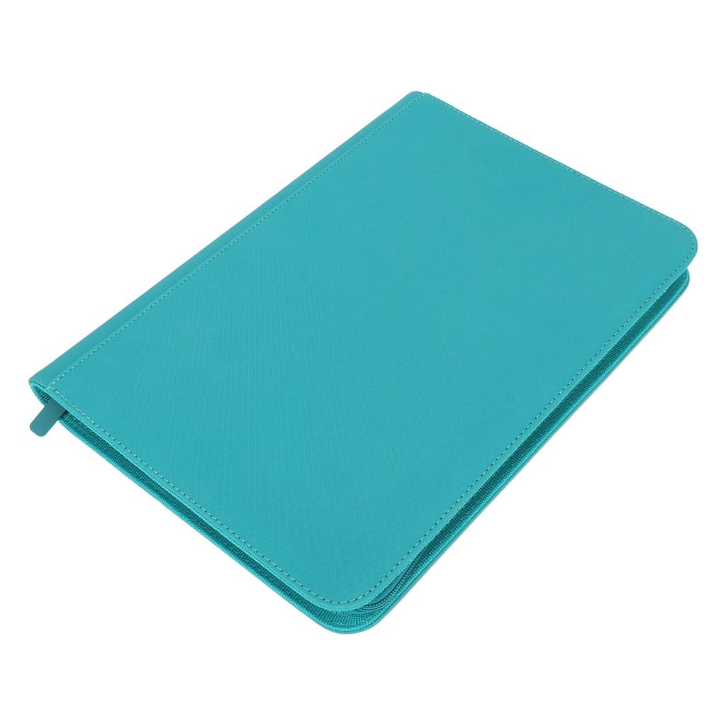 9 Pockets Card Binder Zipper Fully Enclosed PU 360 Side Loading Pocket Trading Card Album Folder for Card Collection