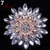 Fantastic Shiny Alloy Rhinestone Flower Wedding Bridal Bouquet Brooch Pin