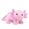 Jucărie de pluș Axolotl roz, 25 cm, Animal de pluș moale din desene animate Papusi Axolotl Copii Adulti Cadou pentru jucatori Decorarea casei