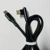 90 Degrees PD 60W Quick Charger Cord Nylon Braid Double Elbow Type C To C Cable  Phone