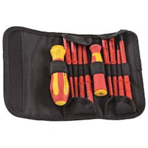 TRUSCO TZDS-8S Insulated Interchangeable Screwdriver Set (with Magnet)