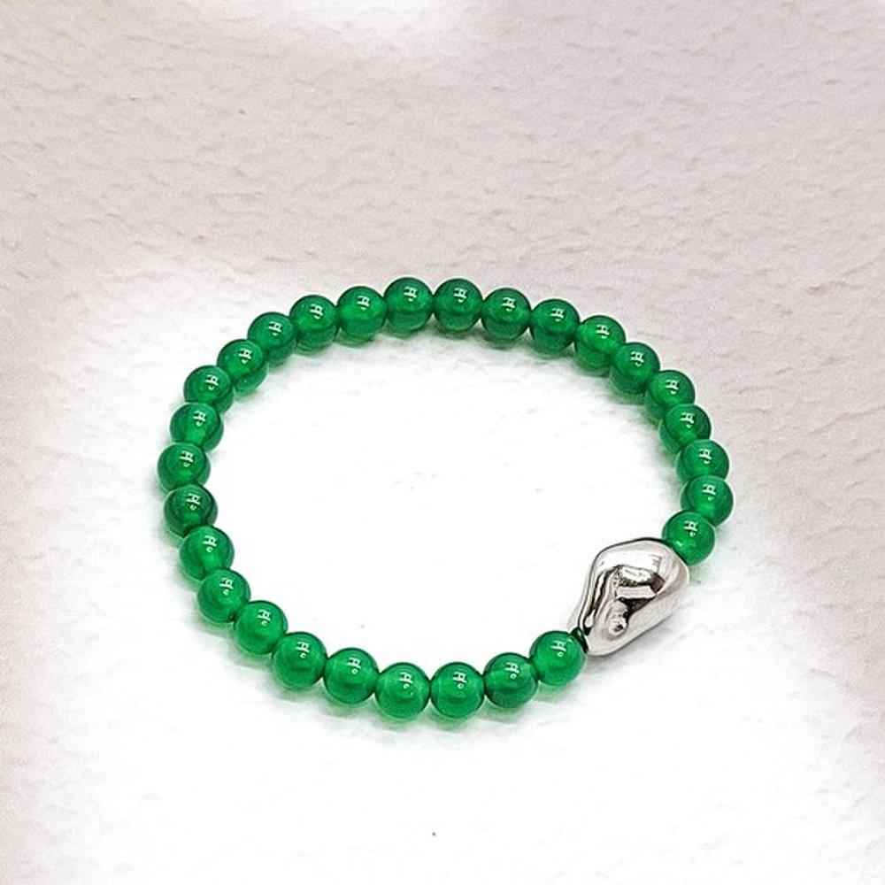 

Green Agate Gemstone Bracelet Bz1533