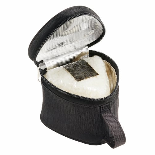 Torne Storage Rice Ball Case, Black (for 2 rice balls), P-3382