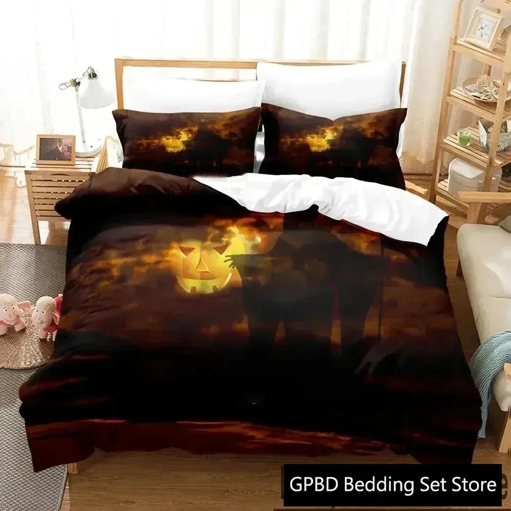 Luxury New 3D Print Dark Grim Reaper  Bedding Set Boys Girls Twin Queen King Size Duvet Cover Bed Boys Adult Home Textileextile